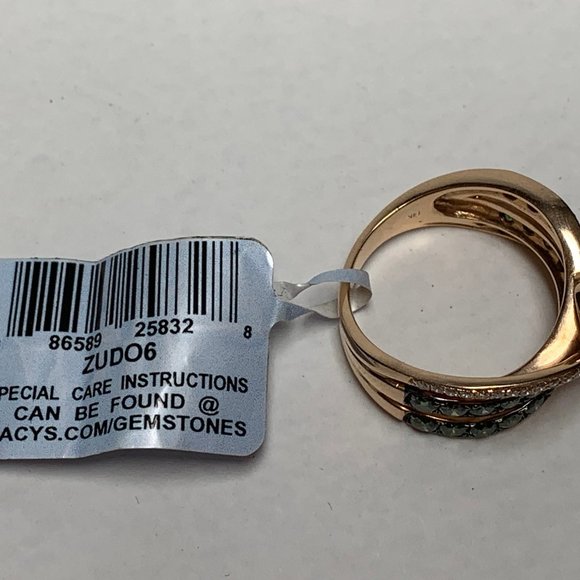 Le Vian Exotics Green & Vanilla Diamond Ring - Picture 8 of 13